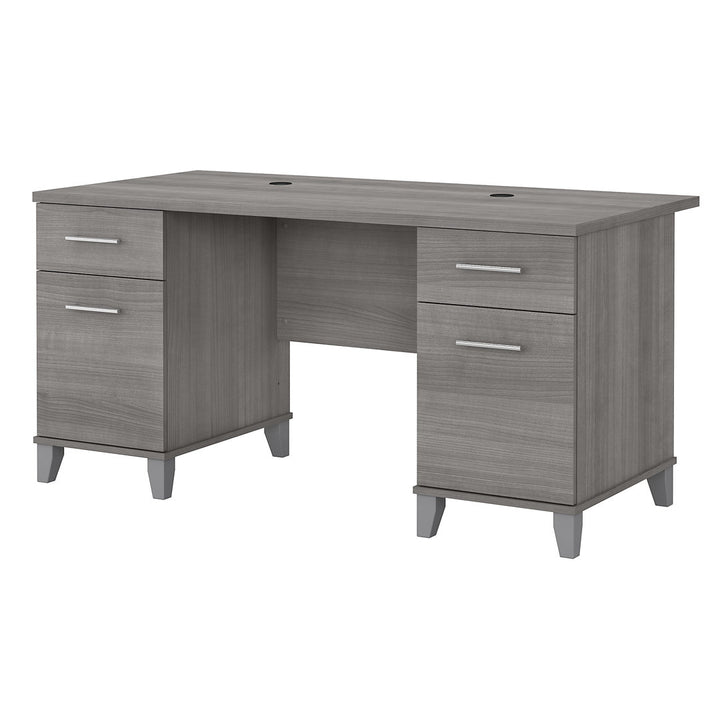 Magomed Executive Desk Gracie Oaks Color: Platinum Gray