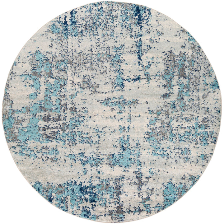 Burnstad Machine Woven Abstract Area Rug 17 Stories Rug Size: Round 7'10"