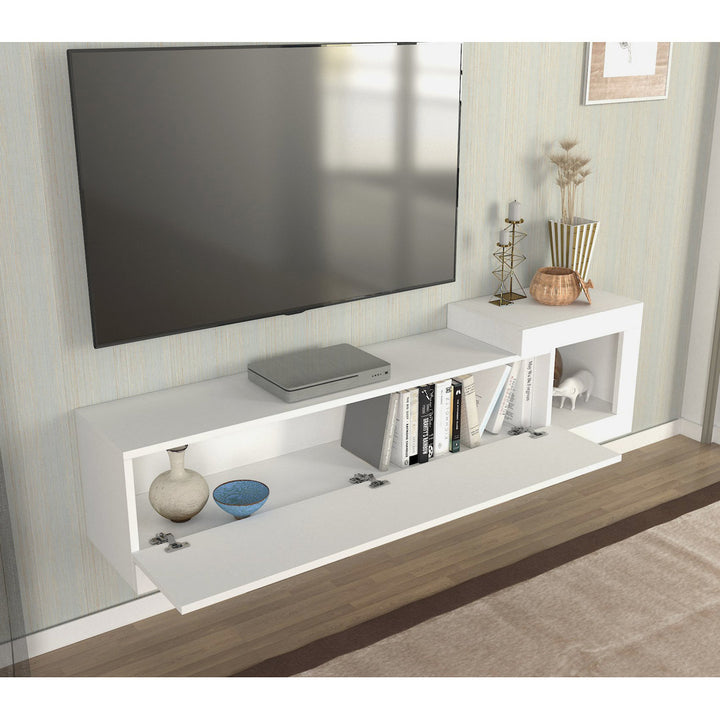 59.06'' W Floating Storage Credenza Ebern Designs Color: White