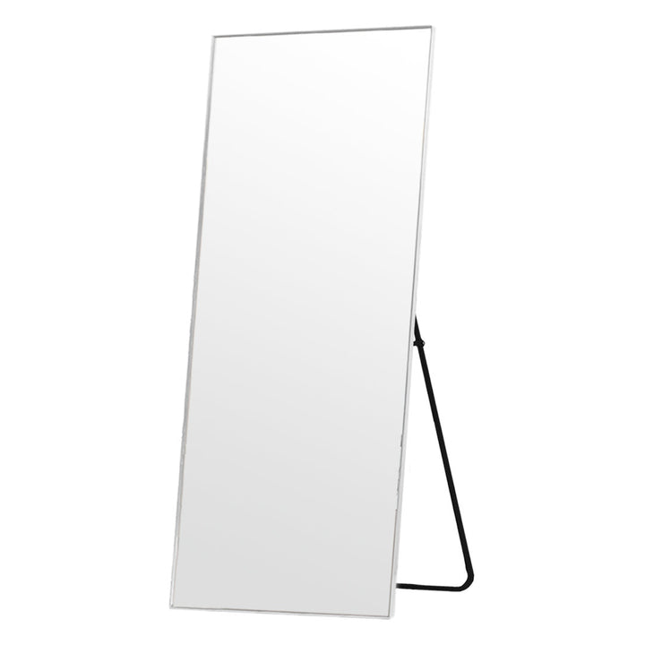 Kinkaid Metal Framed Full Length Hanging Mirror Wrought Studio™ Size: 59" x 35" Finish: Silver
