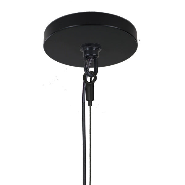 Clay 1 - Light Pendant Hammers and Heels Shade Color: Matte Gray Bulb Included: No, Finish: Black Fabric
