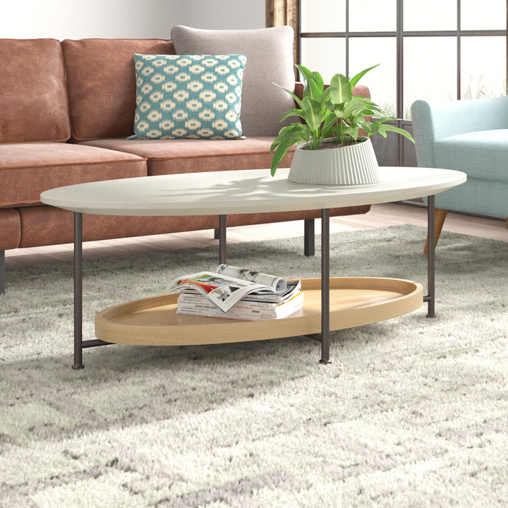 Beaumont 4 Legs Coffee Table with Storage Wade Logan®