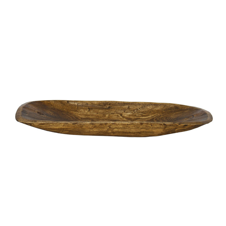 Marsden Wood Oval Decorative Bowl in Brown Loon Peak®