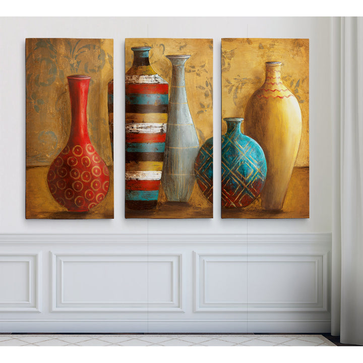 Vessels of Tabuk - Multi-Piece Image on Canvas Langley Street® Overall Size: 32" H x 48" W x 1.5" D