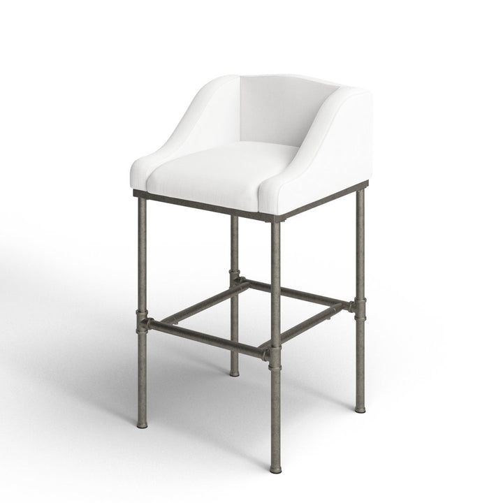 Halltown Metal Counter or Bar Height Stool Ophelia & Co. Seat Color: White Seat Height: Bar Stool (30" Seat Height)