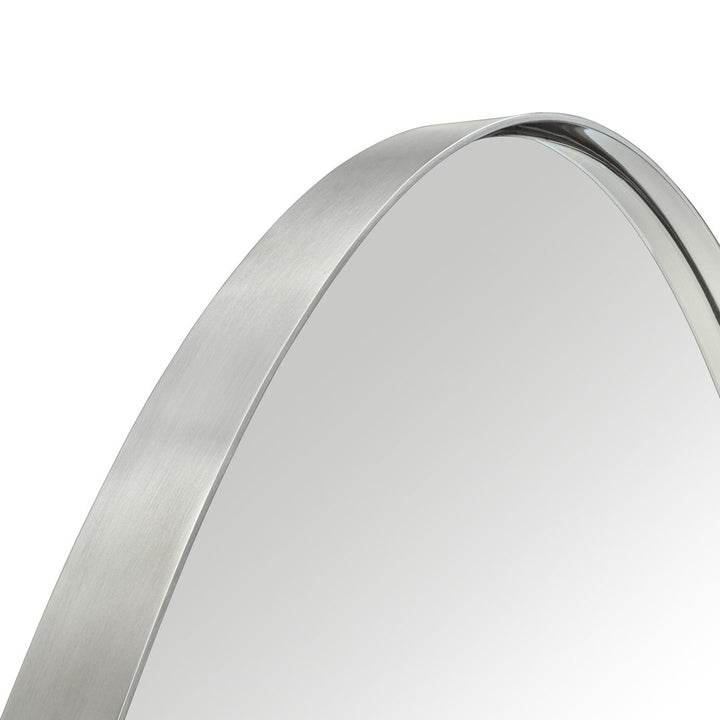 Javell Bathroom Mirror Ebern Designs Size: 36" x 24" Finish: Brushed Nickel