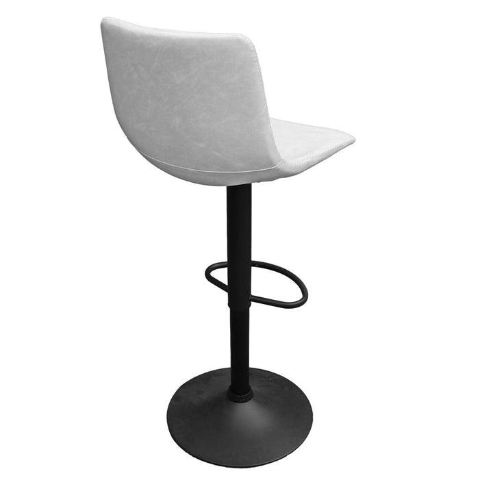 17 Stories Tilbury Modern Adjustable Bar Stool With Footrest & 360-Degree Swivel 17 Stories Upholstery: Light Gray, Number of Stools: 2