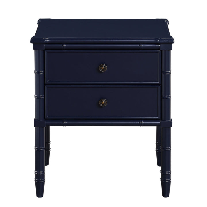 Peggy 2-Drawer Nightstand Three Posts™ Color: Blue