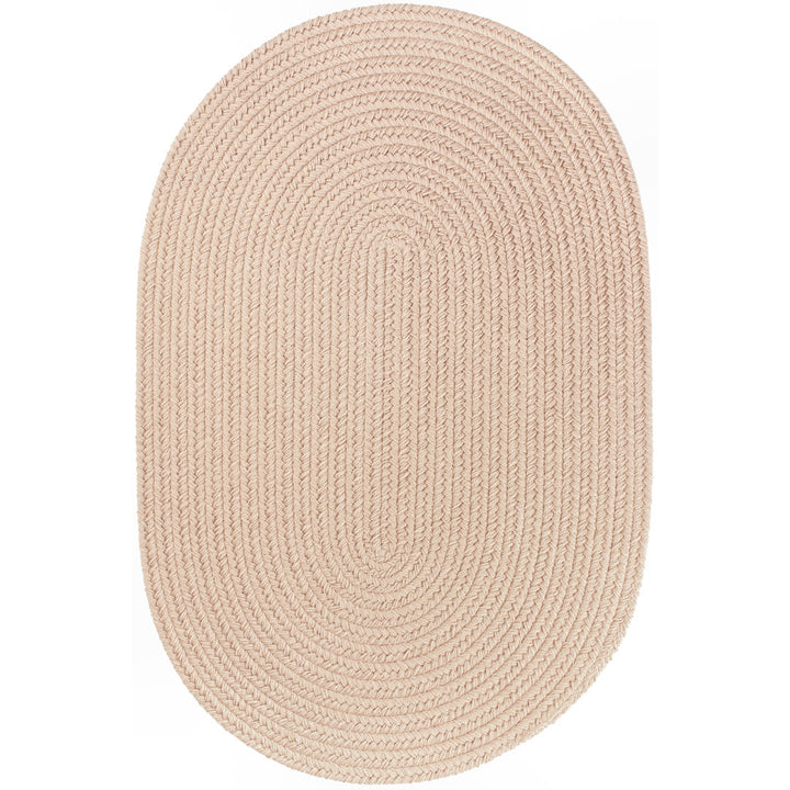 Smyth Hand Braided Beige Indoor/Outdoor Area Rug August Grove® Rug Size: Oval 2' x 3'