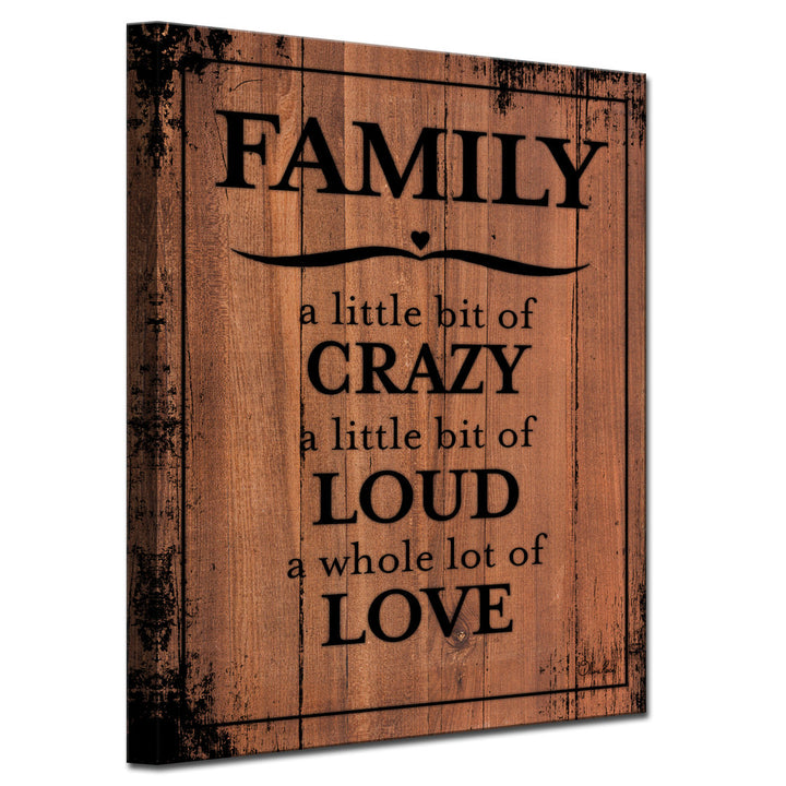 Family by Olivia Rose - Wrapped Canvas Textual Art Print Trinx Size: 30" H x 20" W x 1.5" D
