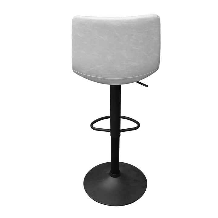 17 Stories Tilbury Modern Adjustable Bar Stool With Footrest & 360-Degree Swivel 17 Stories Upholstery: Light Gray, Number of Stools: 2
