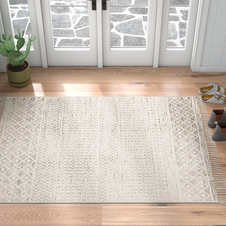 Emmalyn Southwestern Handwoven Cotton Area Rug Langley Street® Rug Size: Rectangle 9' x 12'
