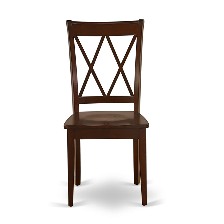 Letitia Solid Wood Double X-Back Side Chair (Set of 2) Lark Manor™ Color: Mahogany