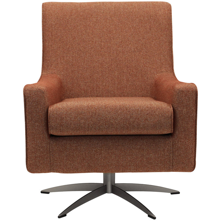Basilina 26.25" Wide Swivel Armchair Wade Logan® Fabric: Terrace Autumn Polyester Blend