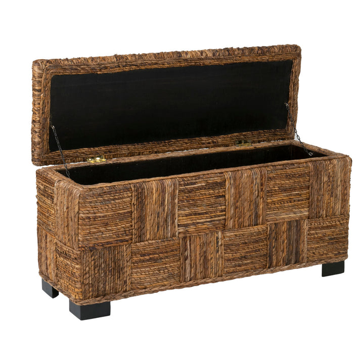 Castiel Wicker Flip Top Storage Bench Sand & Stable™