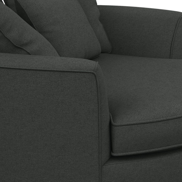 Ashonte Anjuan 61" Wide Polyester Barrel Chair Wade Logan® Fabric: Entice Steel