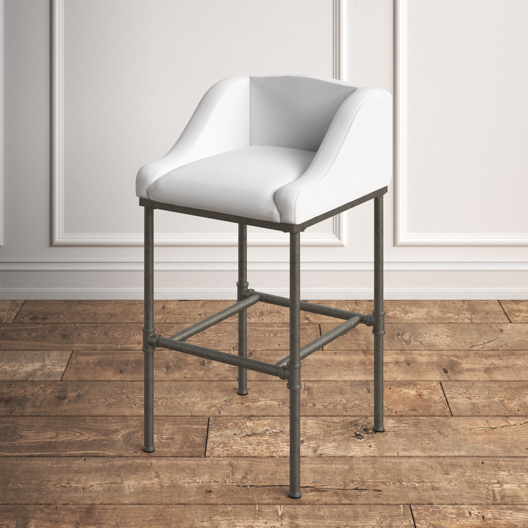 Halltown Metal Counter or Bar Height Stool Ophelia Seat