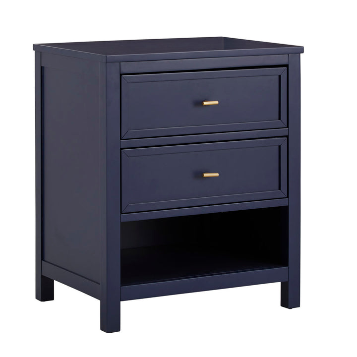 Kowalsky 2 Drawer Nightstand Three Posts™ Color: Twilight Blue
