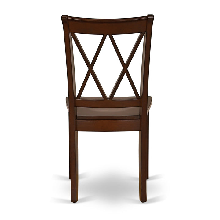 Letitia Solid Wood Double X-Back Side Chair (Set of 2) Lark Manor™ Color: Mahogany