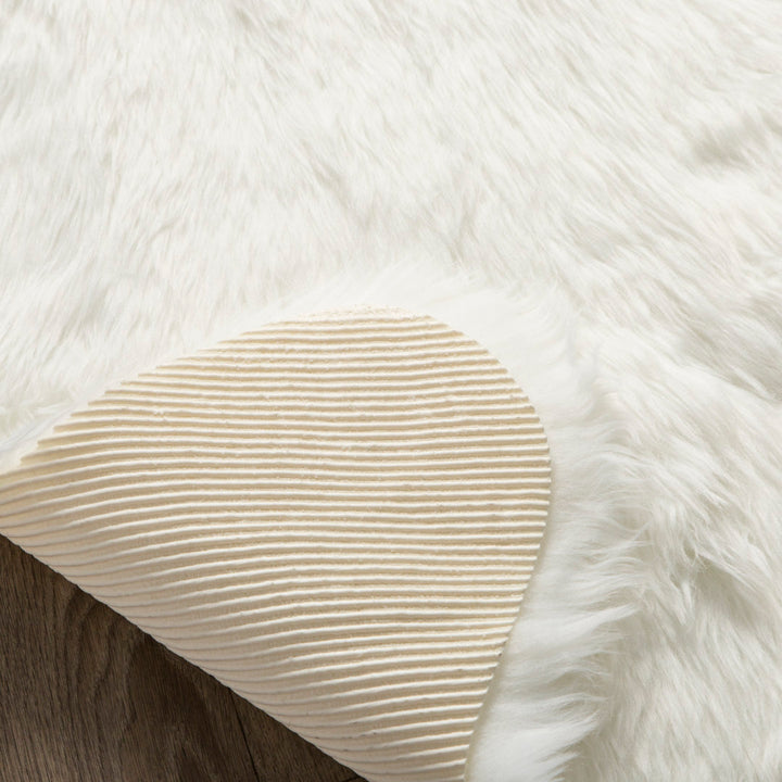Polar Bear Pelt White Area Rug Mercer41 Rug Size: Novelty 3'3" x 4'7"