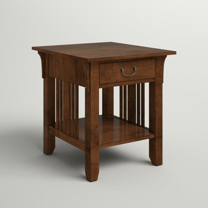 Schubert End Table with Storage Three Posts™