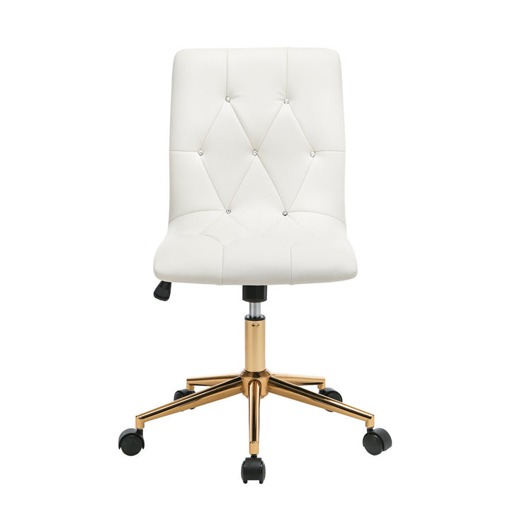 Uriel Task Chair Everly Quinn Upholstery Color: White