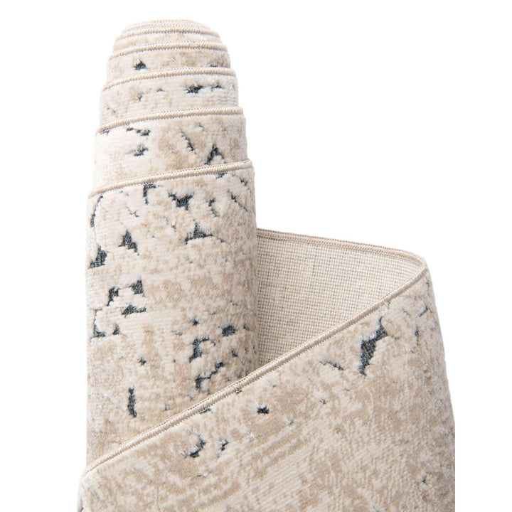 Arleaner Oriental Area Rug in Beige Lark Manor™ Rug Size: Round 8'