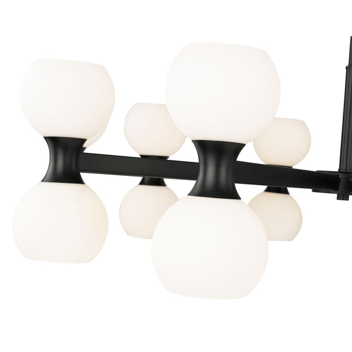 Anner 20 - Light Modern Linear Chandelier Corrigan Studio® Finish: Matte Black