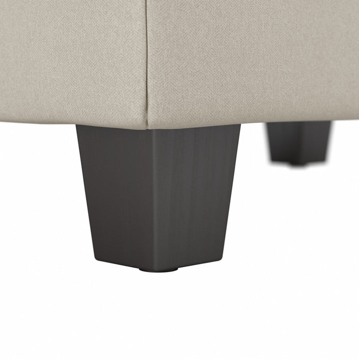 Alitza 34.49'' Wide Rectangle Storage Ottoman Wade Logan® Body Fabric: Cream