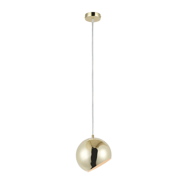 Monterey 1-Light Single Globe Pendant Orren Ellis Finish: Plated Gold