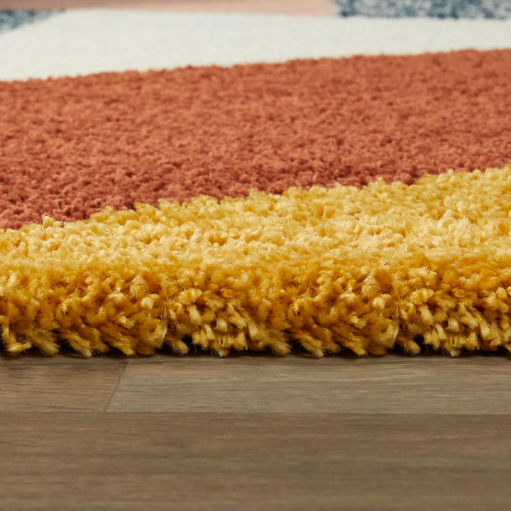 Satterlee Geometric Orange/Gray/Brown Area Rug Mercury Row® Rug Size: Rectangle 7'10" x 10'