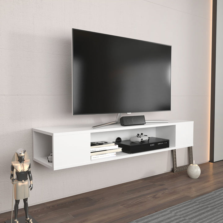 Abbie-Jane Floating TV Stand for TVs up to 70" Ebern Designs Color: White