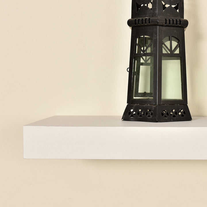 Bovina Floating Shelf Winston Porter Size: 2" H x 48" W x 9.25" D Finish: White