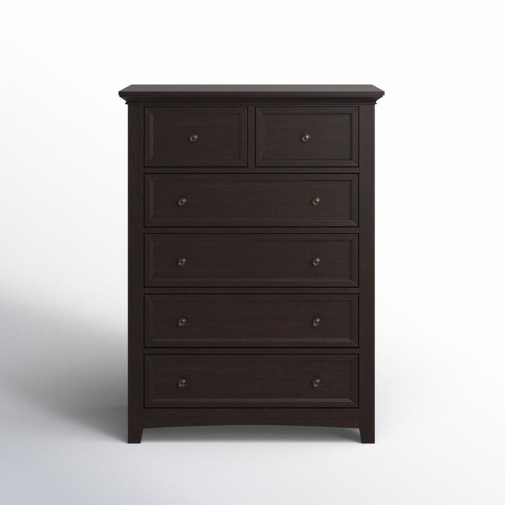 Kingery 6 - Drawer Dresser Three Posts™ Color: Black
