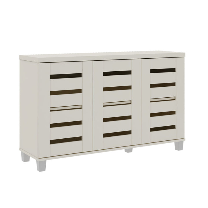 Lismore 16 Pair Shoe Storage Cabinet Steelside™ Finish: Ivory