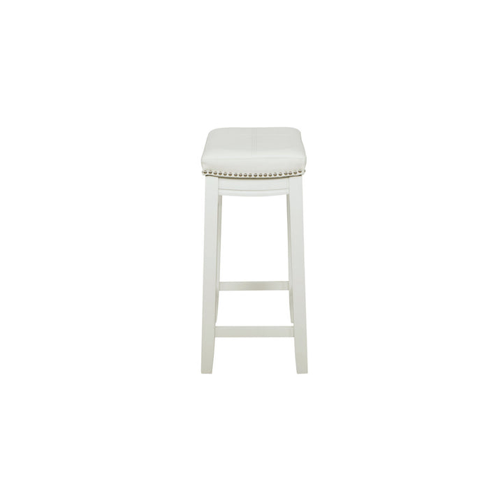 Arlyce Counter & Bar Solid Wood Backless Stool with Upholstered Seat Lark Manor™ Seat Height: Counter Stool (26.5" Seat Height)