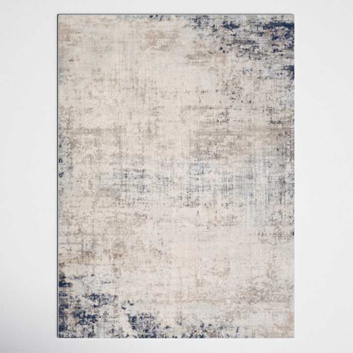 Jemison Abstract Blue/Ivory Area Rug Trent Austin Design® Rug Size: Rectangle 6'7" x 9'