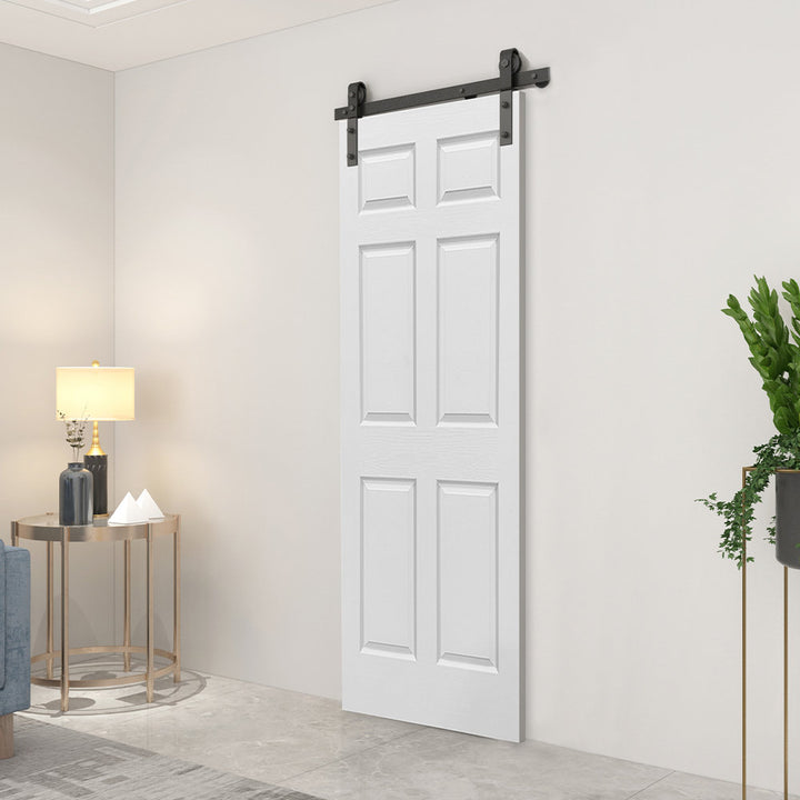 Paneled MDF Composite Bifold Barn Door with Installation Hardware Kit Calhome Size: 24" x 80" Finish: White