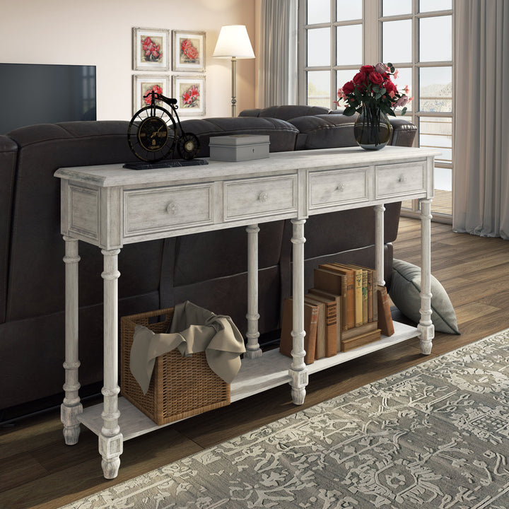 Belichick 58" Console Table Kelly Clarkson Home Color: White