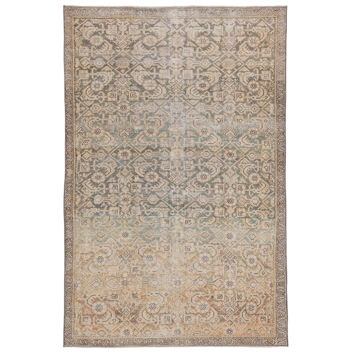 Ally Floral Southern Moss/Mallard Green/Pastel Yellow Area Rug Joss & Main Rug Size: Rectangle 7'10" x 9'10"