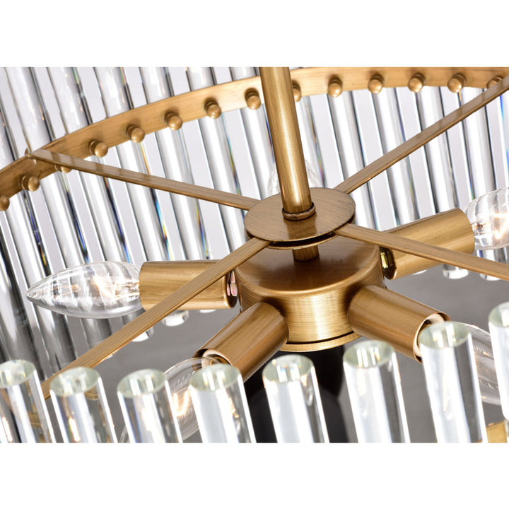 Kaan 5 - Light 20.2" Brushed Brass Candle Style Crystal Drum Chandelier Willa Arlo™ Interiors