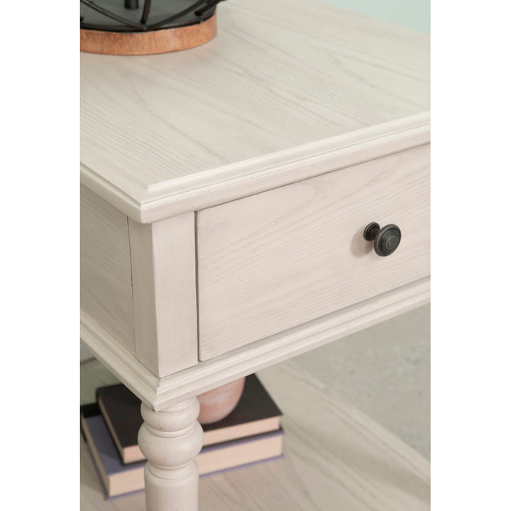 Birkley End Table with Storage Drawer Sand & Stable™ Color: Cream