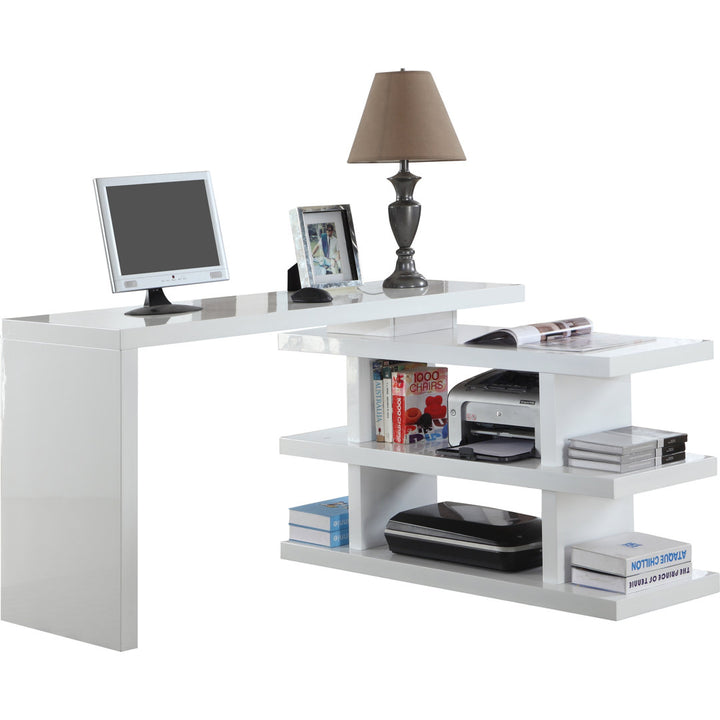 Madruga Contemporary Reversible L-Shaped Desk w/ 180 Degree Rotation Latitude Run®