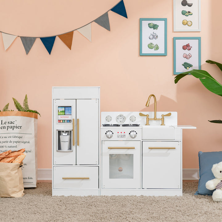 Little Chef Charlotte Modern Play Kitchen Teamson Kids Finish: White