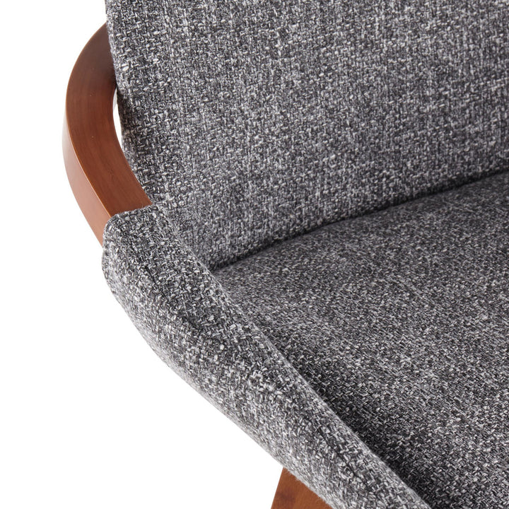 Whitacre Swivel Stool Wade Logan® Seat Height: Counter Stool (26" Seat Height), Upholstery: Gray Noise Tweed