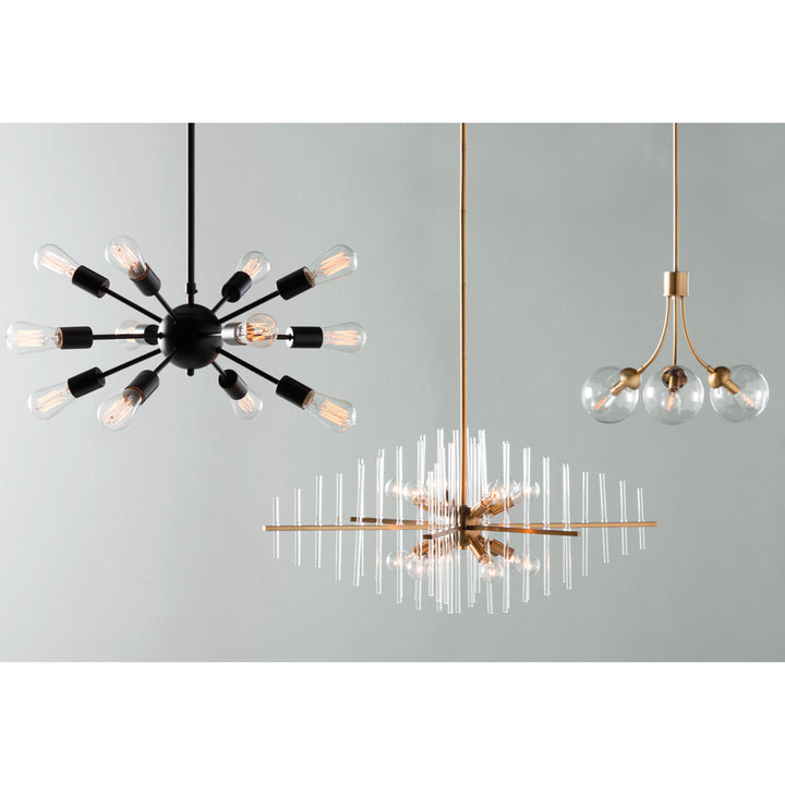 Moonrise 3 - Light Unique Globe Chandelier AllModern Finish: Natural Brass