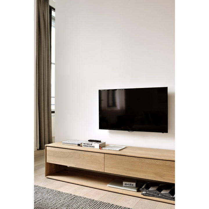 Nordic Solid Wood TV Stand for TVs up to 78" Ethnicraft