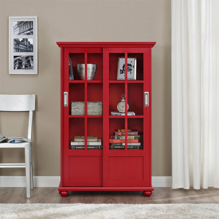 51" H x 31.75" W Standard Bookcase Andover Mills™ Color: Red