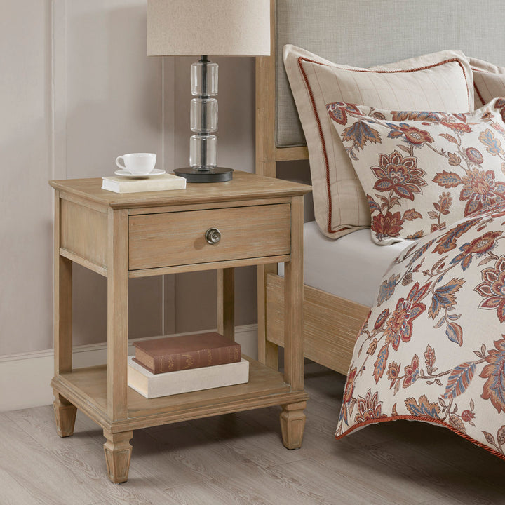 Victoria Bedside 1 Drawer Nightstand Canora Grey