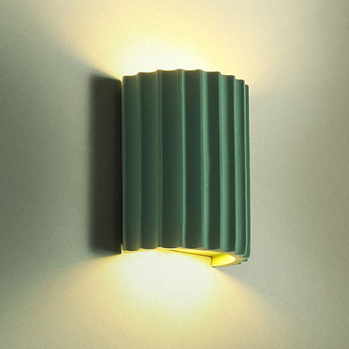Wilman 2 - Light LED Flush Mounted Sconce Orren Ellis Finish: Green